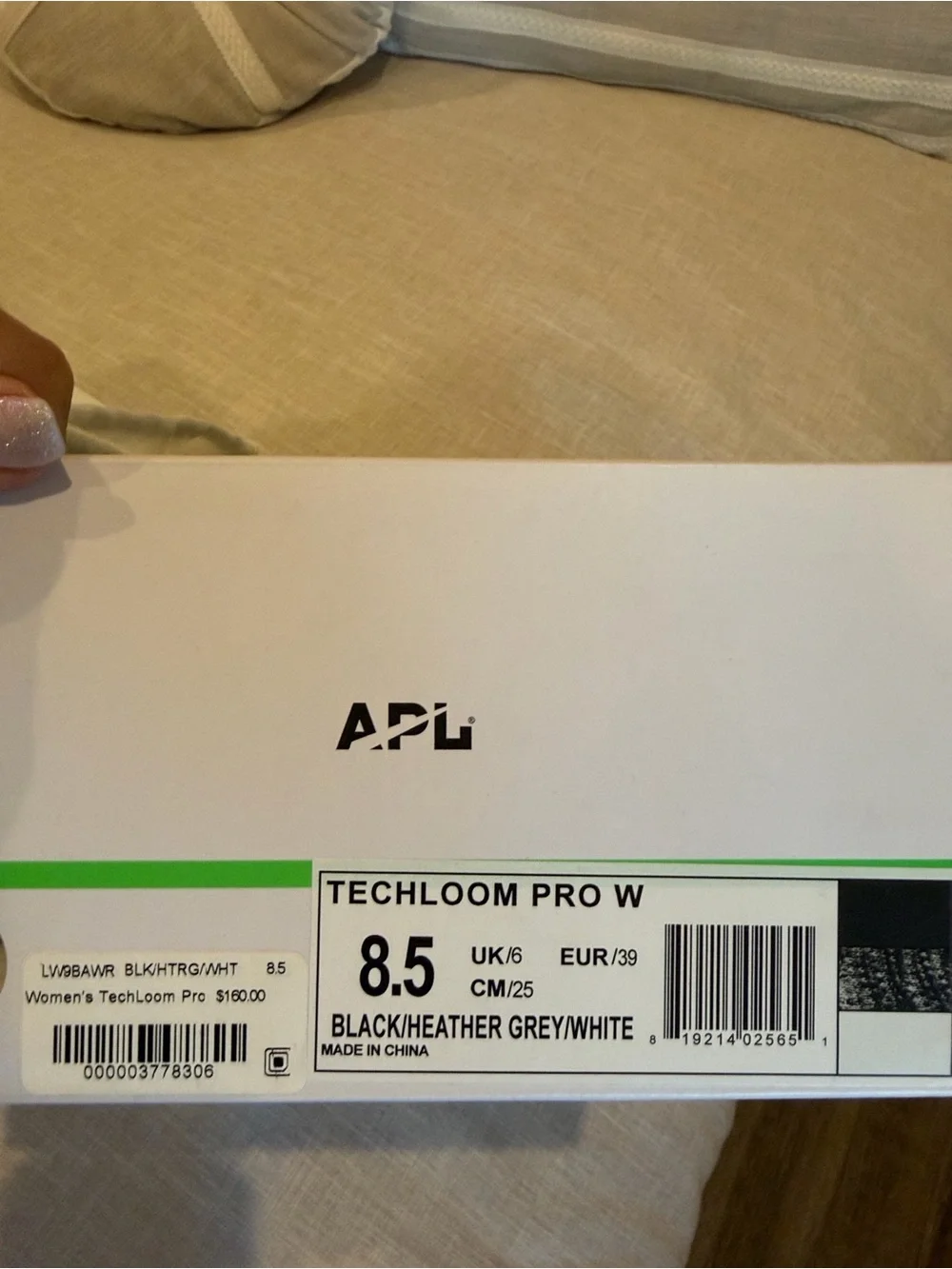 APL Womens TechLoom Pro Shoe Athletic Sneakers. Black, Grey & White .